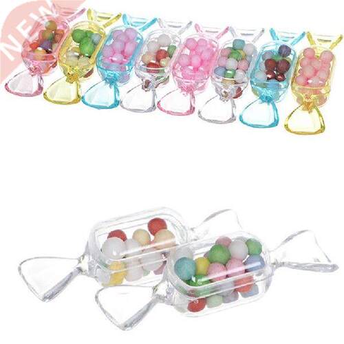 10Pcs Creative Candy Packaging Box Material Acrylic Candy