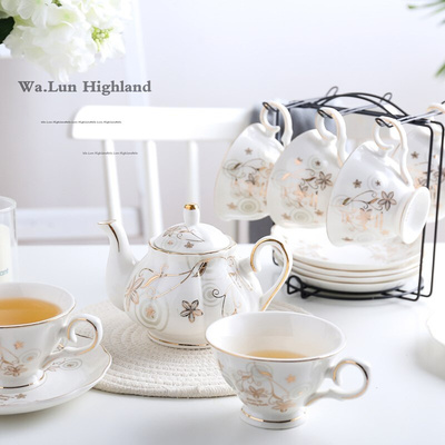High-grade Bone china Coffee Cup Set British Porcelain Tea S