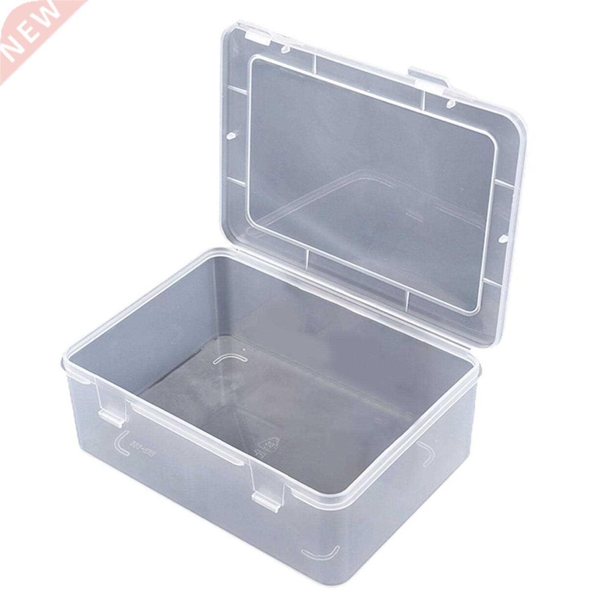 Rectangle Transparent Large Capacity Plastic Storage Box Con