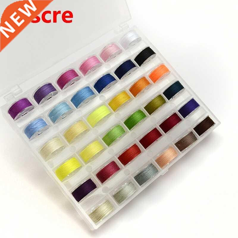 36 Color Shuttle Core Box Plastic Empty Bobbins Sewing Machi