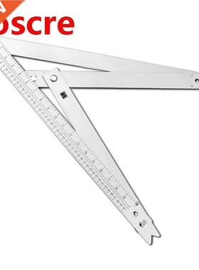 45 Degree Foldable Carpenter Square Triangle Ruler，Aluminum