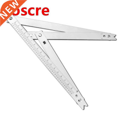 45 Degree Foldable Carpenter Square Triangle Ruler，Aluminum