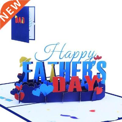Happy Father's Day 3D Pop Up Card Greeting Cards Blessing