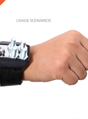 Polyester Magnetic Wristband with Strong Magnets Portable Ba
