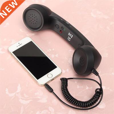 Fashion Retro Phone Handset 3.5mm Jack Mini Mic Speaker Phon