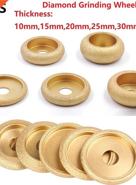 Vacuum Brazed Diamond Grinding Wheel Demi Bullnose Edge Prof