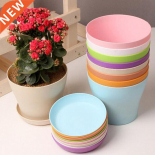 1Pcs Gaen Flower Pot Plastic Planter Nursery Desk Home Off