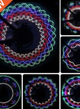 Colorful LED Mountain Road Bicycle Wheels Hub Spoke Light