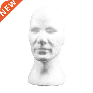 Male Mannequin Head DIY Props Headwear Display Mold Foam