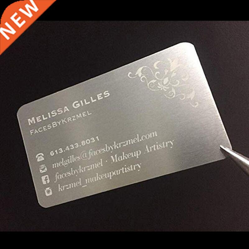 50Pcs Blank Sublimation Metal Name Card Custom Blank Printin