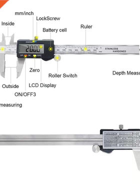 Electronc Verner Calper 150mm 200mm 300mm Dgtal Calper