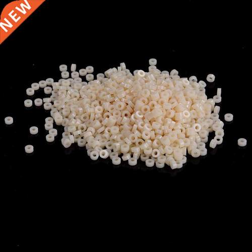 1000pcs White Nylon ABS Round Non-Threaded Column Standoff S