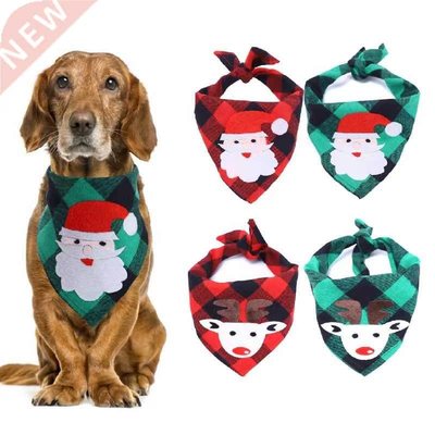 Christmas Pet Dog Triangle Bandanas Xmas Design Large Dog S