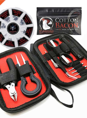 Vape Tool Set Bag Prebuilt Coil Vape Cotton Wire Coil Jig Wi