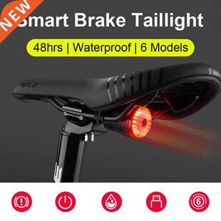 NEWBOLER Smart Bicycle Tail Rear Light Auto Start Stop Brake