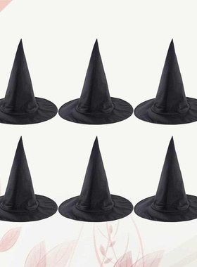 8pcs Decor Supplie Witch Hat Oxford Cloth Witch Hat