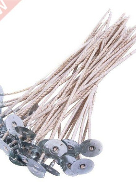New 100Pcs ECO Wicks For Soy Candles, 8 Inch Pre-Waxed