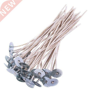 New 100Pcs ECO Wicks For Soy Candles, 8 Inch Pre-Waxed