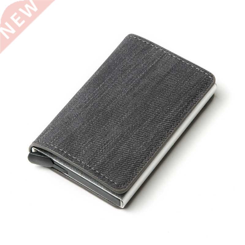 Business ID Credit Card Holder Men Women Coin Leather Wallet