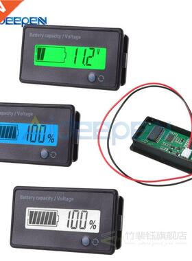 7-100V LCD Acid Lead Lithium Battery Capacity Indicator Volt