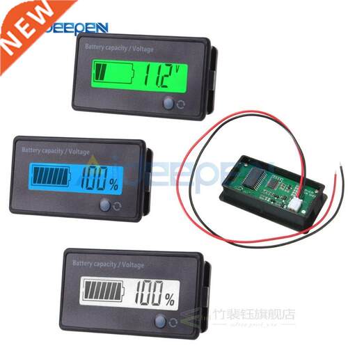 7-100V LCD Acid Lead Lithium Battery Capacity Indicator Volt