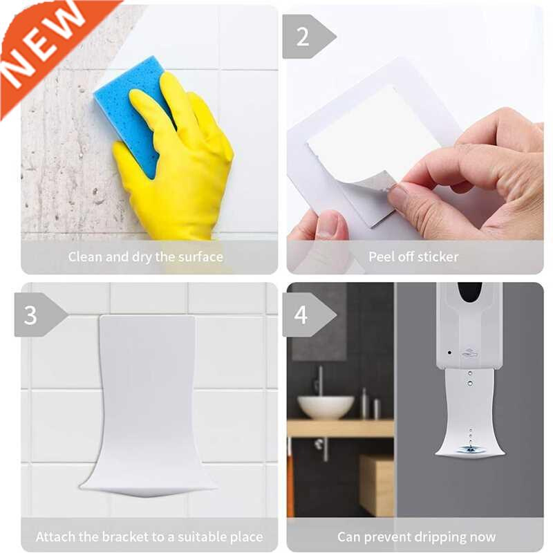 Wall Mount Soap Dispenser Drip Tray,Sanitizer Dispenser