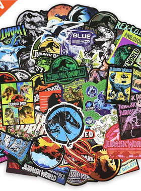 75 Pcs Jurassic Park Animal Dinosaur Stickers for Motorcycl