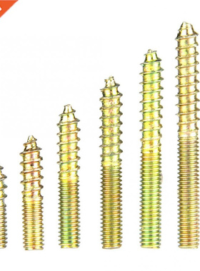 110pcs/pack Dowel Screw Woodwor Connector Double Ended Screw