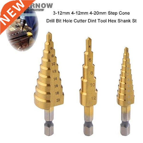 pcs/Set Large HSS 4241 Steel Step Cone Drill Countersink