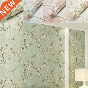 Non Woven Wallpaper Living Flower Home Room Printting