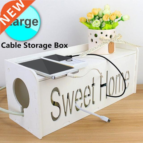 Cable Storage Box Power Strip Wire Case Anti Dust Charger So