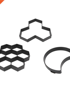 Plastic Manually Paving Cement Brick Concrete Moulds DIY Pat