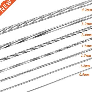 1 piece Stainless steel Round Snake Chain Pendant Necklace F