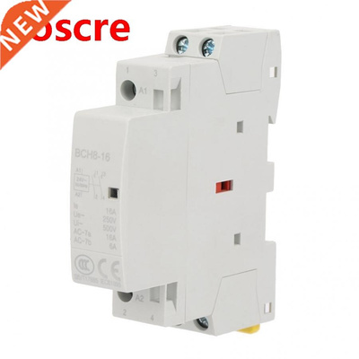 AC Contactor 2P 16A 24V 2NO 50/60HZ Din Rail Household AC Co