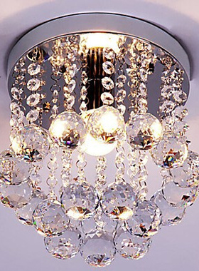 40W Flush Mount E14 K9 Crystal / Mini Style Modern Chandelie
