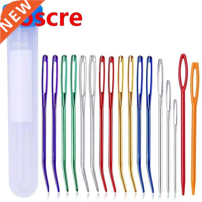 17pcs Yarn Large Eye Blunt Needle Set Tapestry Needle Bent