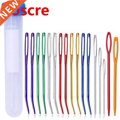 17pcs Yarn Large Eye Blunt Needle Set Tapestry Needle Bent