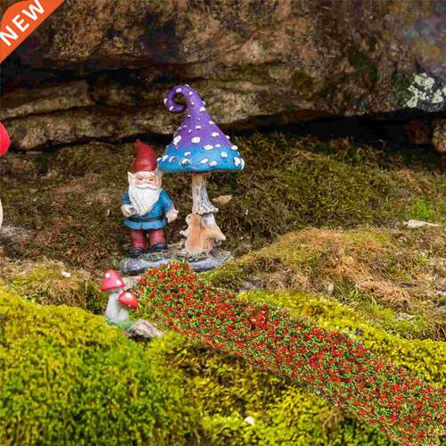 8 Pcs Plastic Shrub Strips Ornament Fake Shrub Strips Sand