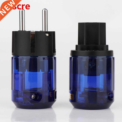 Set P-07E Rhodium Plated EU Power Connector C-07 IEC Femal
