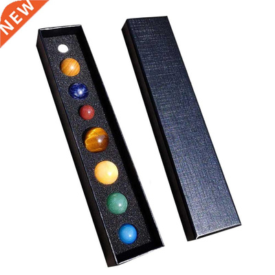 8pcs Eight Planet Decors Planet Desktop Decors Round Stone