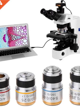 4X 10X 40X 100X Achromatic Objective Lens for Biological