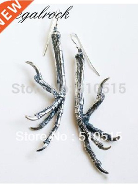 Regalrock Gothic Raven Claw Talon Earring Punk Crow Bird Sk