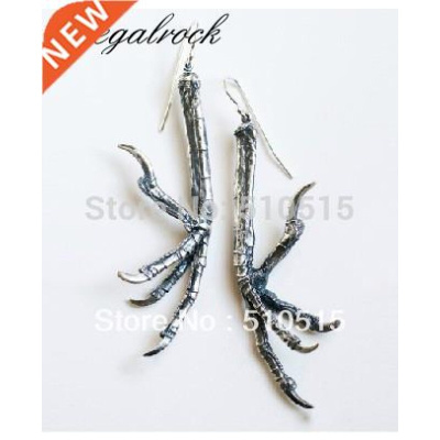 Regalrock Gothic Raven Claw Talon Earring Punk Crow Bird Sk