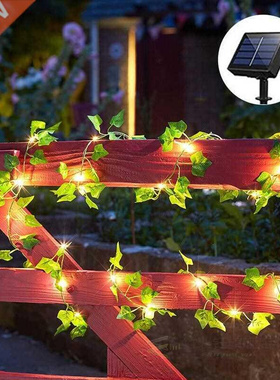 Fairy Lights Maple Leaf Outdoor Solar Garland Waterproof Led