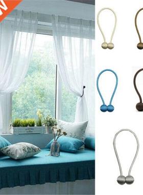 Home Decorations 1Pc Pearl Magnetic Ball Curtain Tie Rope Si