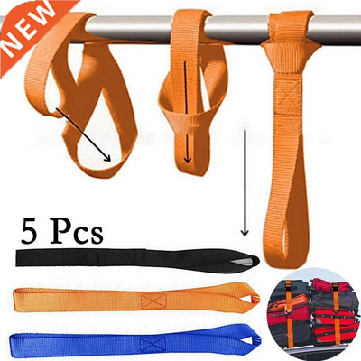 5PCS Motorcycle Tie Downs Car Motorbike Luggage Soft Loop Ti