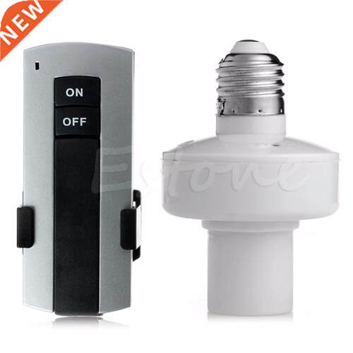 E27 Screw Remote Control Light Lamp Bulb Holder Cap Socket S