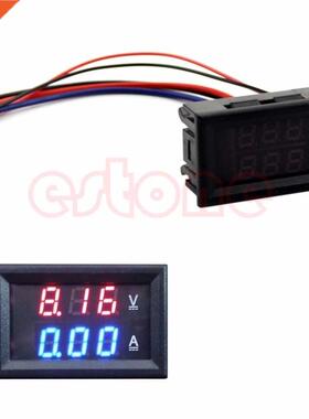 DC 100V 10A Voltmeter Ammeter LED Amp Dual Digital Volt Met