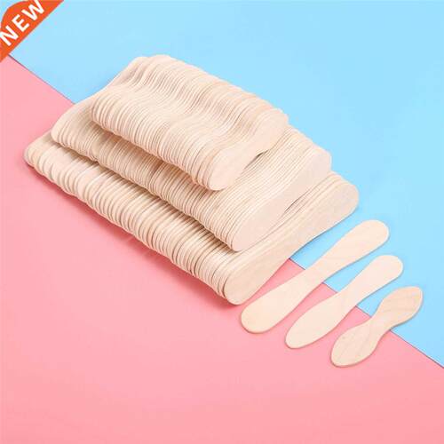 50PCS Ice Cream Spoon Hand Crafts  Ice Cream Popsicle Woo