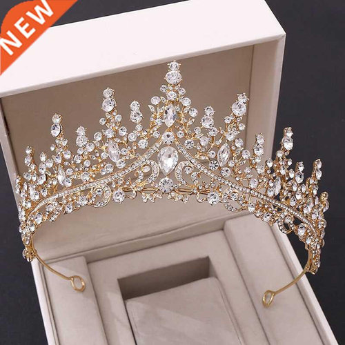 Luxury Hair Accessories Crystal Rhinestone Crown Tiaras Head